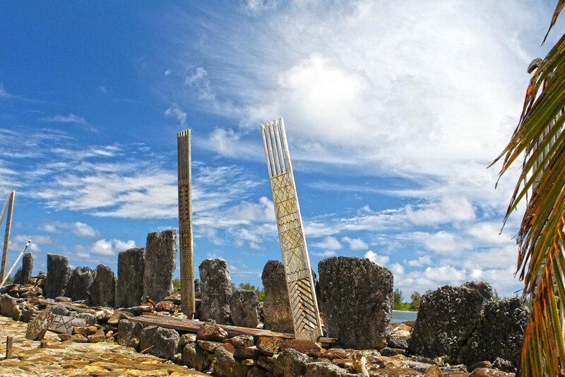 Carved Wooden Poles