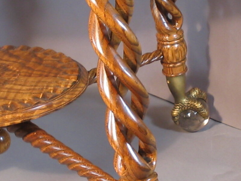 carved wooden table legs