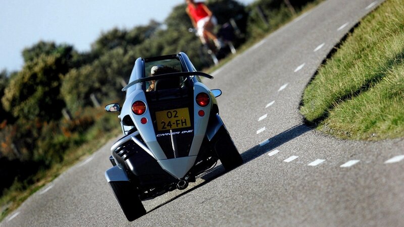 Carver One on a winding road