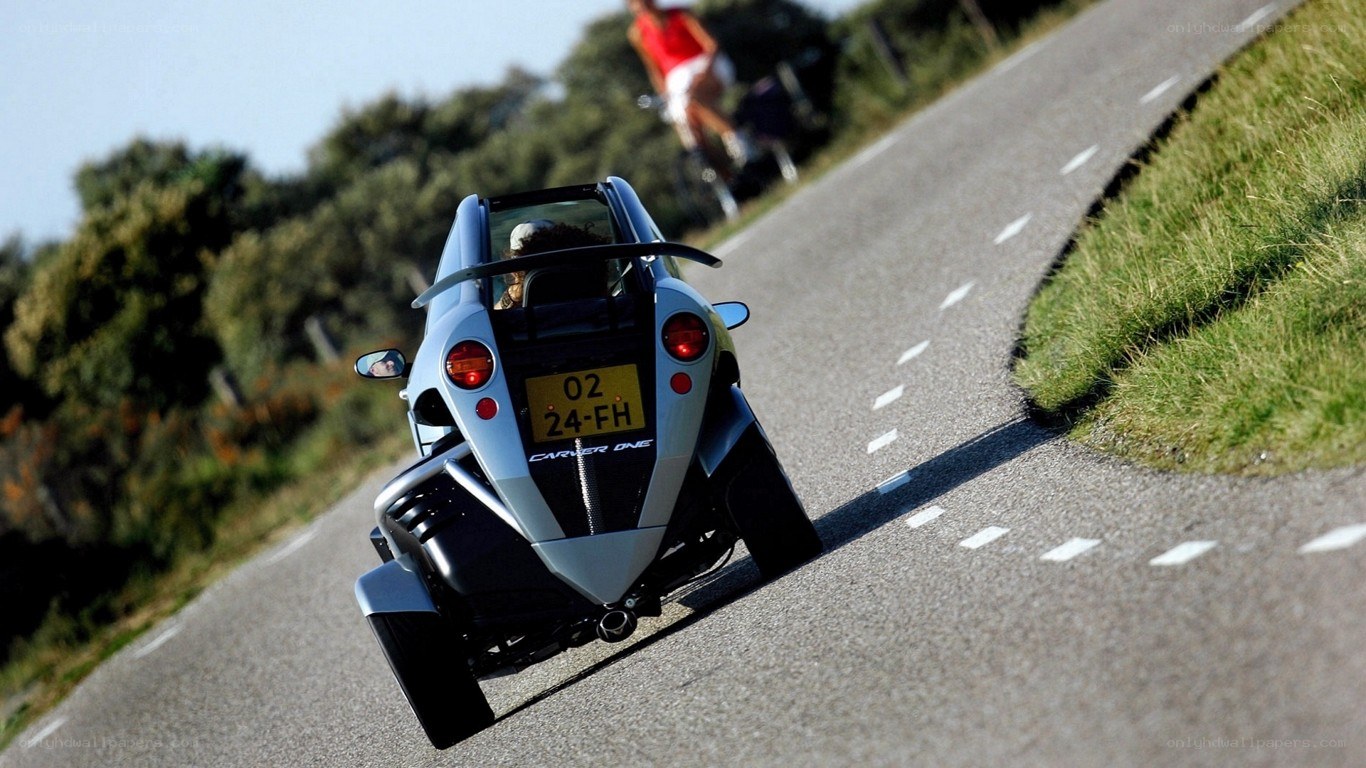 Carver One on a winding road