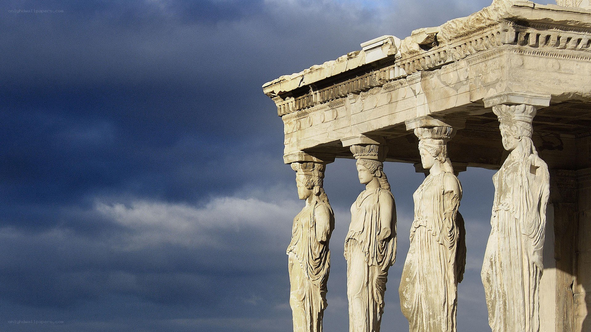 Caryatid columns at the Acropolis