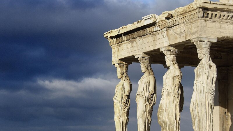 Caryatid Statues — Blue