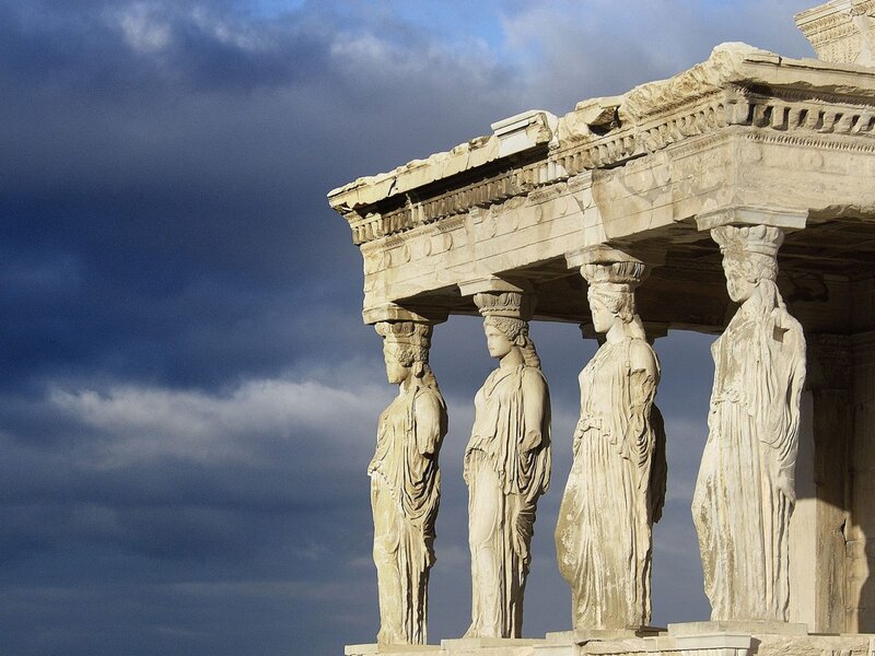 Caryatid Statues — Gray