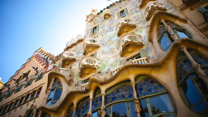 Casa Batlló Facade — Blue
