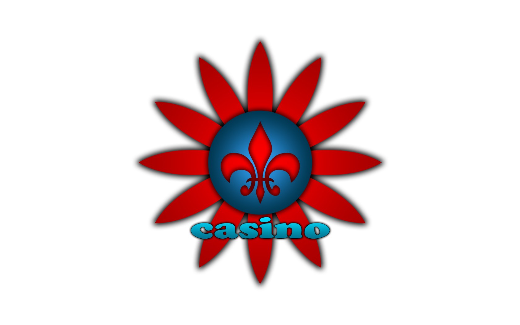 casino logo with fleur-de-lis