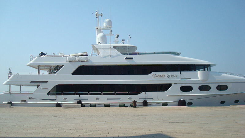 Casino Royale yacht at dock