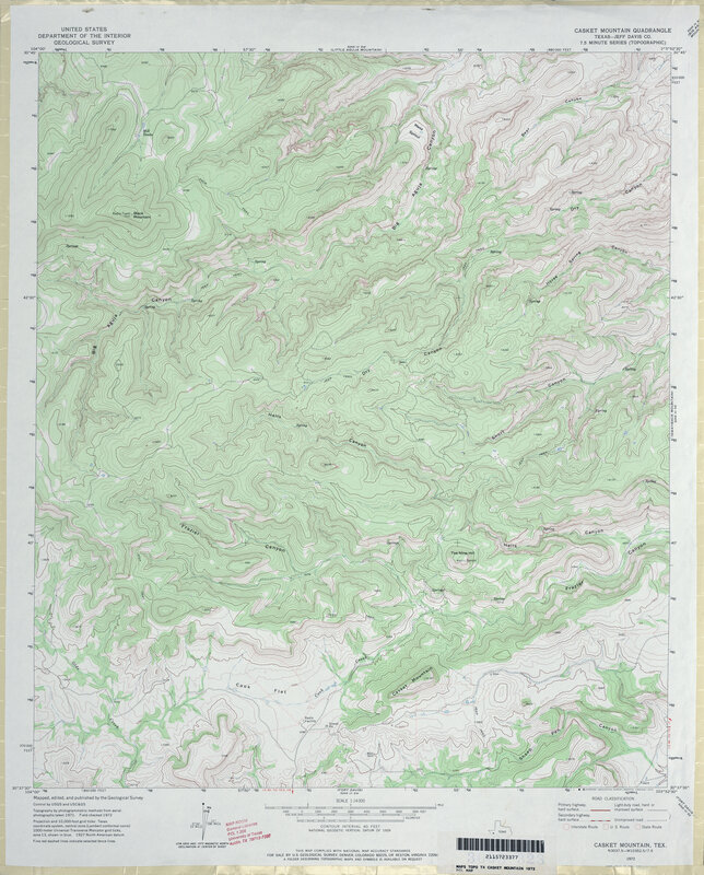 Casket Mountain topographic map