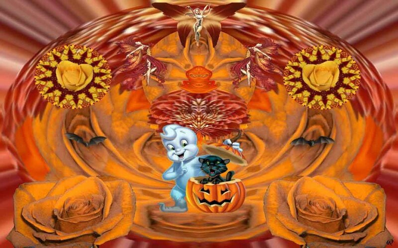Casper the Ghost and Cat