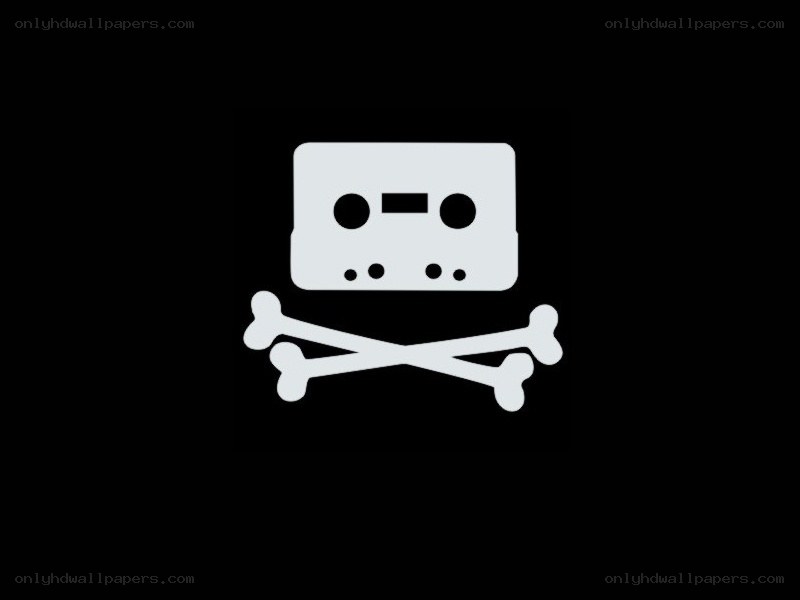cassette skull and crossbones