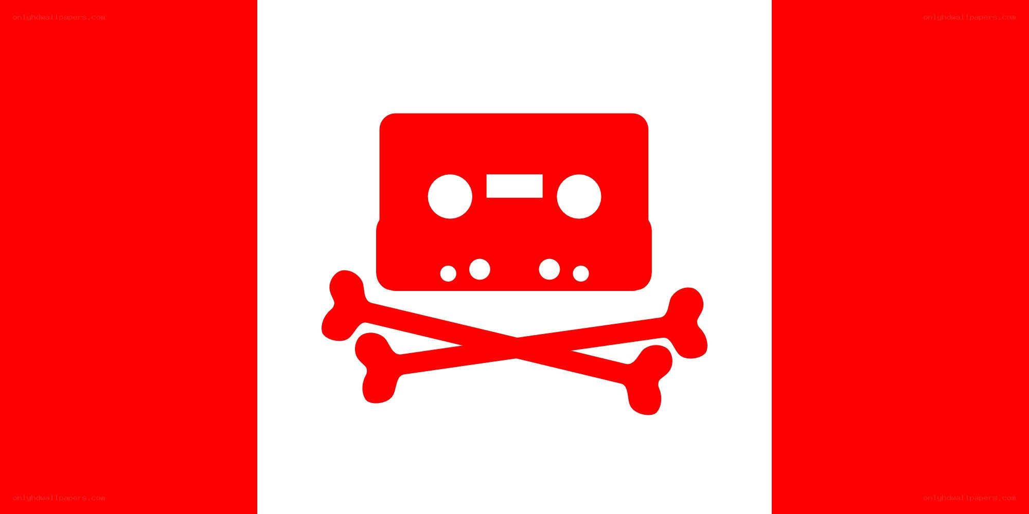 cassette tape pirate flag