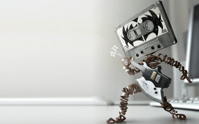 cassette tape robot musician