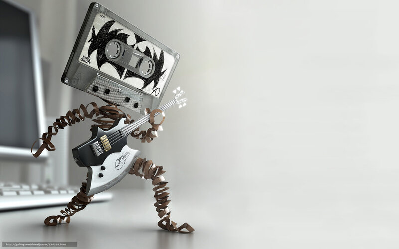 cassette tape robot musician