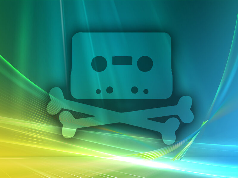 Cassette Tape Skull — Green