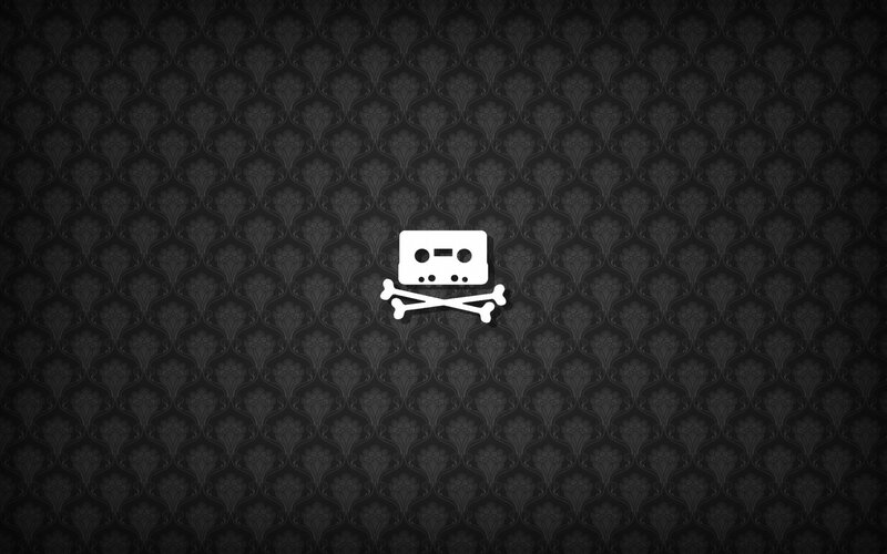 cassette tape skull icon
