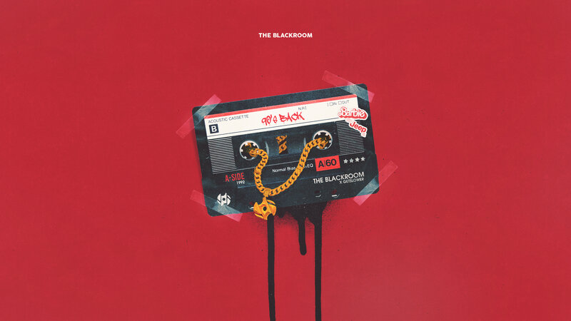 Cassette Tape with Chain — Red