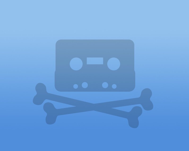 cassette tape with skull and crossbones