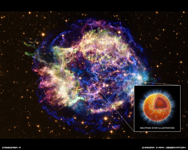 Cassiopeia a Supernova Remnant — Blue