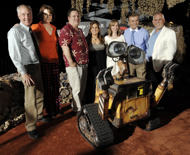 Cast and WALL-E at premiere