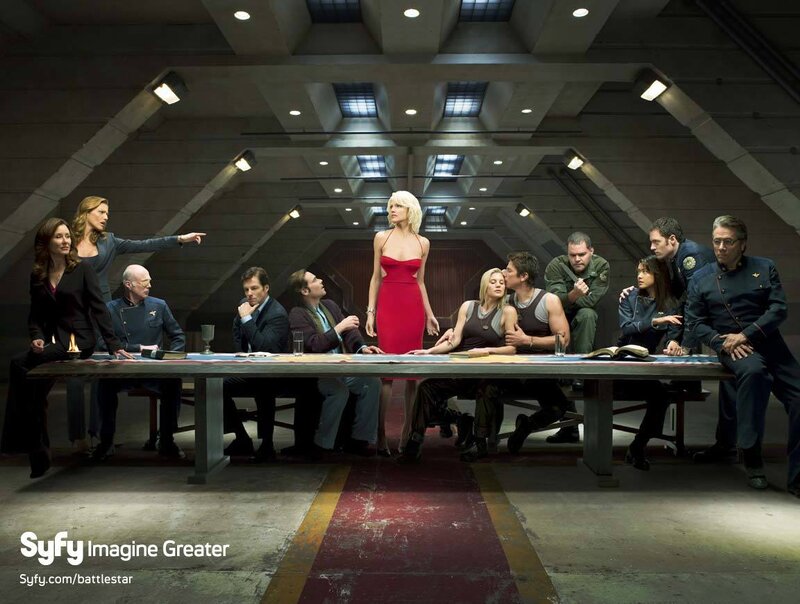Cast at a Table