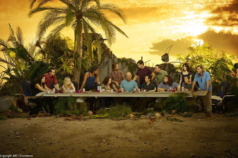 Cast at Dinner Table — Yellow, Dramatic