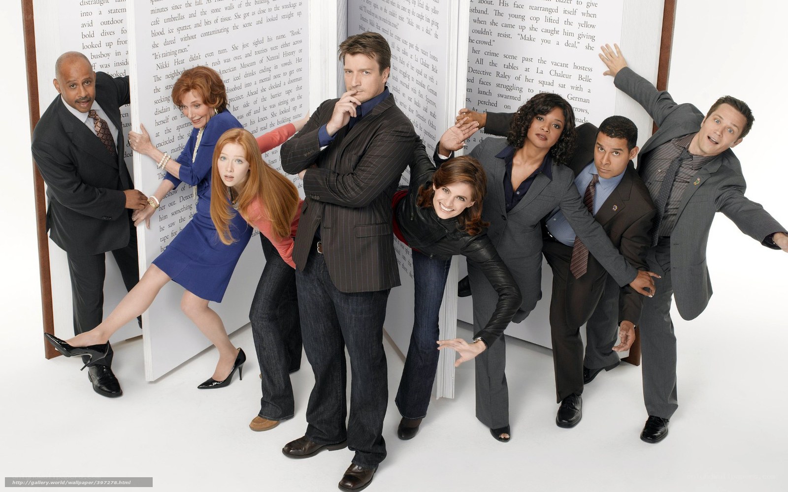 Cast of a crime drama series
