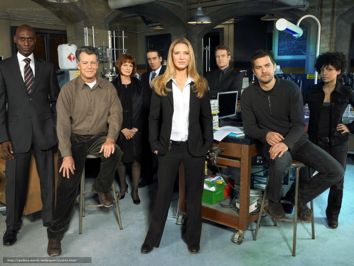 Cast of a crime drama series