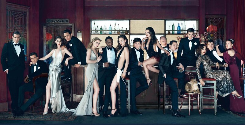 Cast of a glamorous film