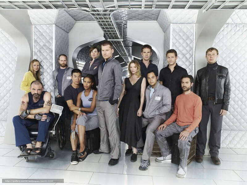 Cast of a sci-fi television series