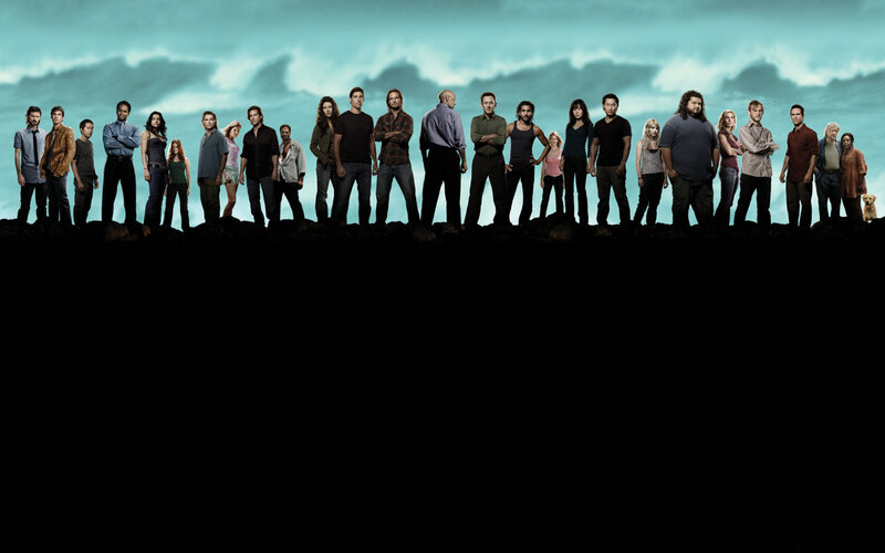 cast of lost standing together