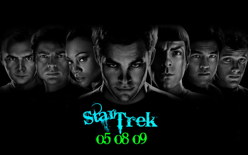 Cast of Star Trek Characters — Black, Dramatic, Photograph, Text