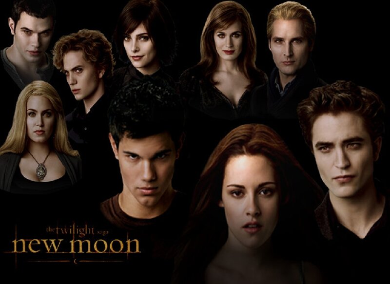 Cast of Twilight Movie — Black, Dramatic, Night, Photograph, Characters