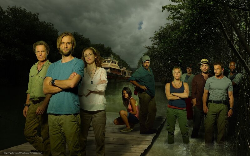 Cast on a river dock