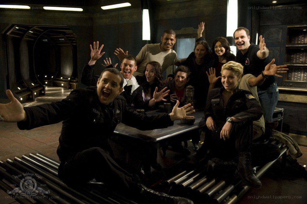 Cast photo from a sci-fi show