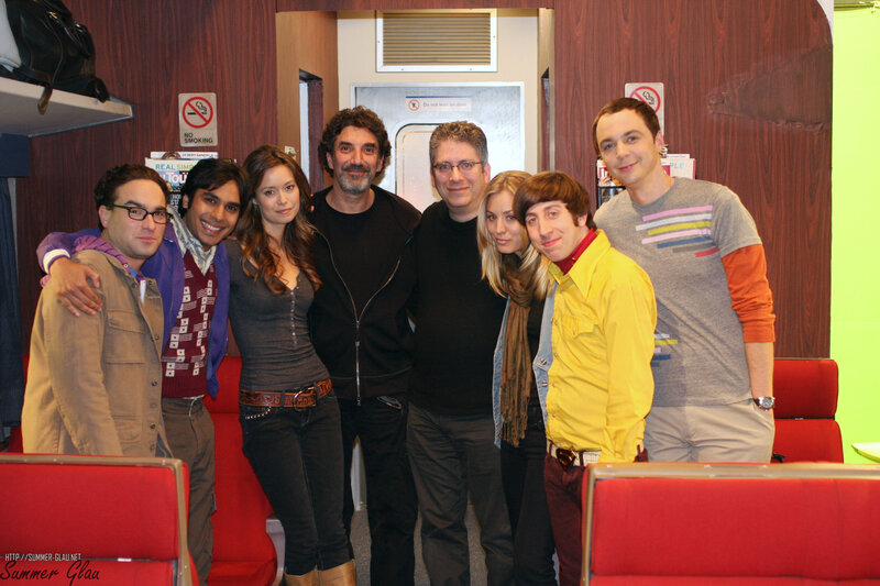cast photo on set