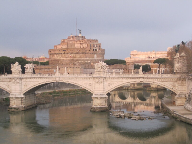 Castel Sant'Angelo in Rome — Gray