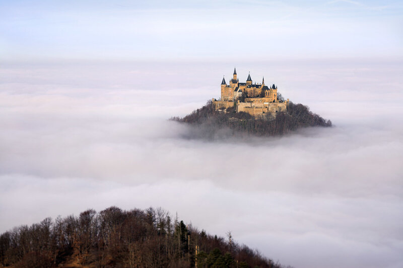 Castle Above Clouds — White