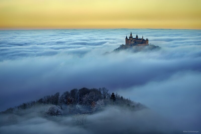 Castle Above Clouds — Yellow