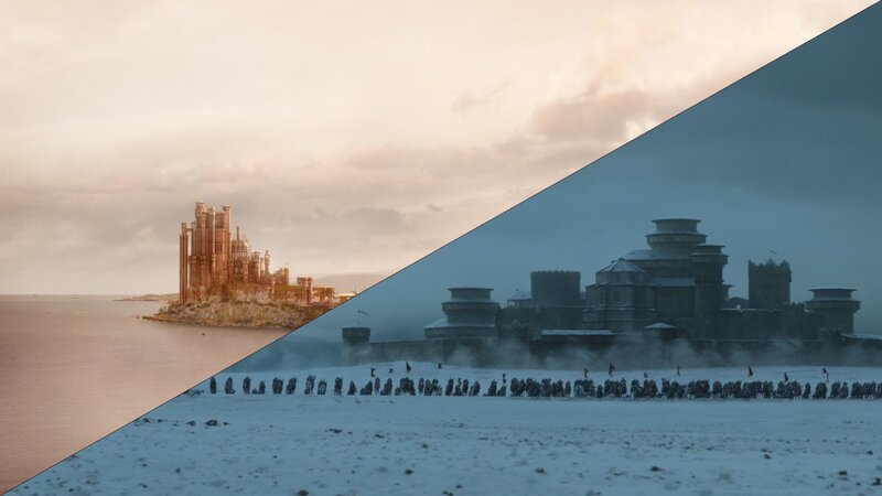 Castle and Army in Snow