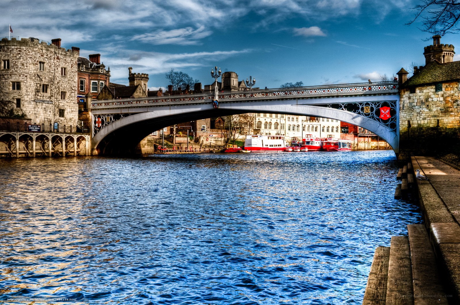 Castle and bridge over river