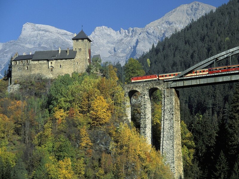 Castle and Train Bridge