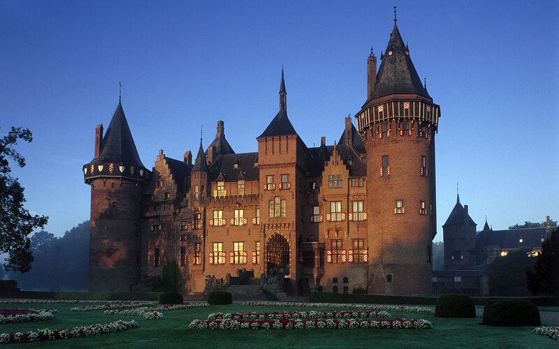 Castle at Dusk — Blue