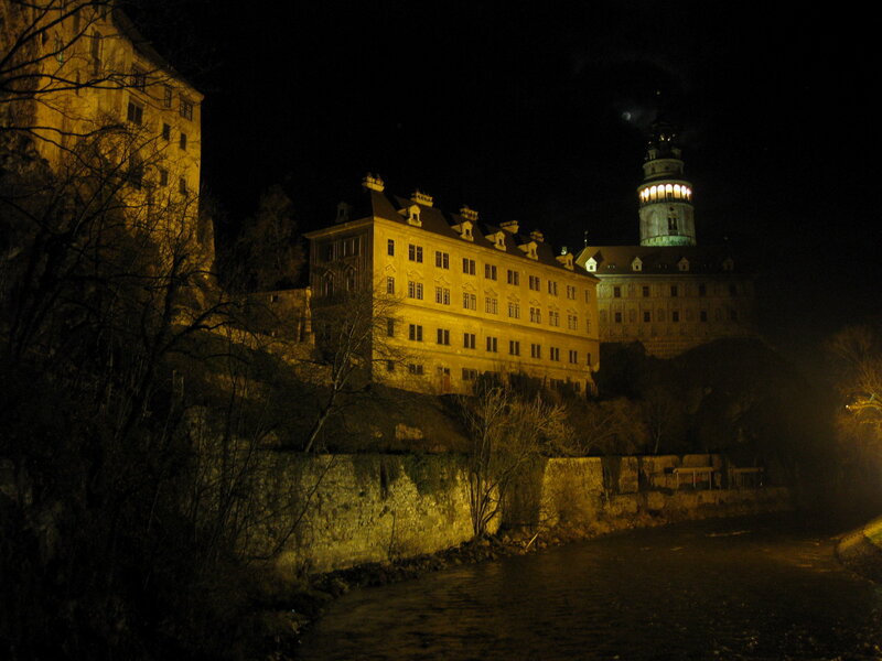 Castle at Night — Black, Dark