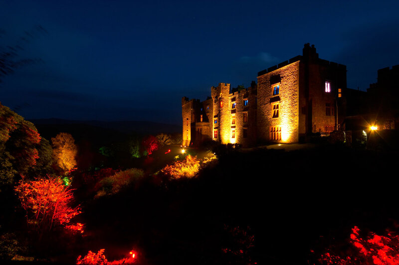 Castle at Night — Blue, Dramatic, Photograph