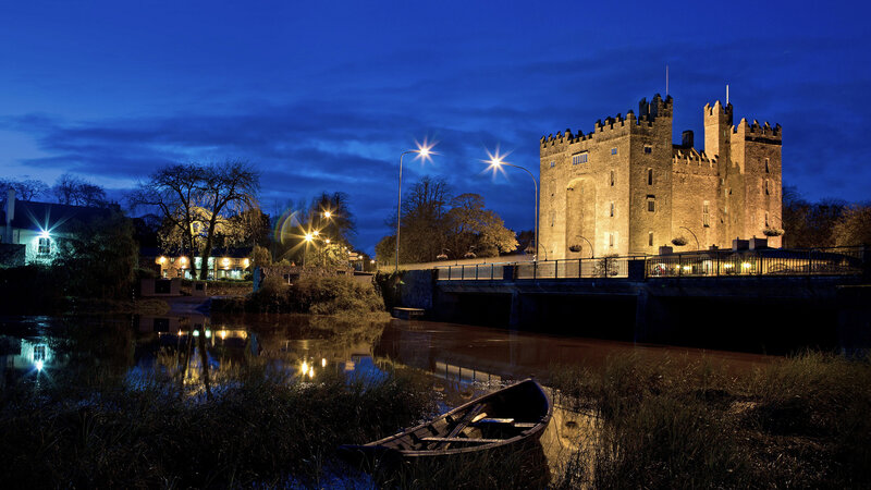 Castle at Night — Blue, Serene, Photograph