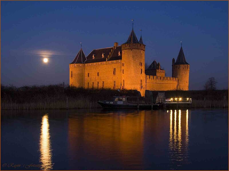 Castle at Night — Blue, Serene