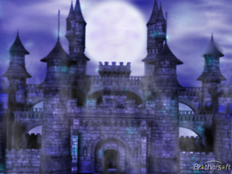 Castle at Night — Purple
