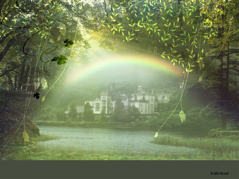 Castle Behind Rainbow