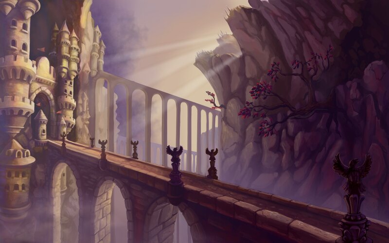 Castle Bridge in Mountains