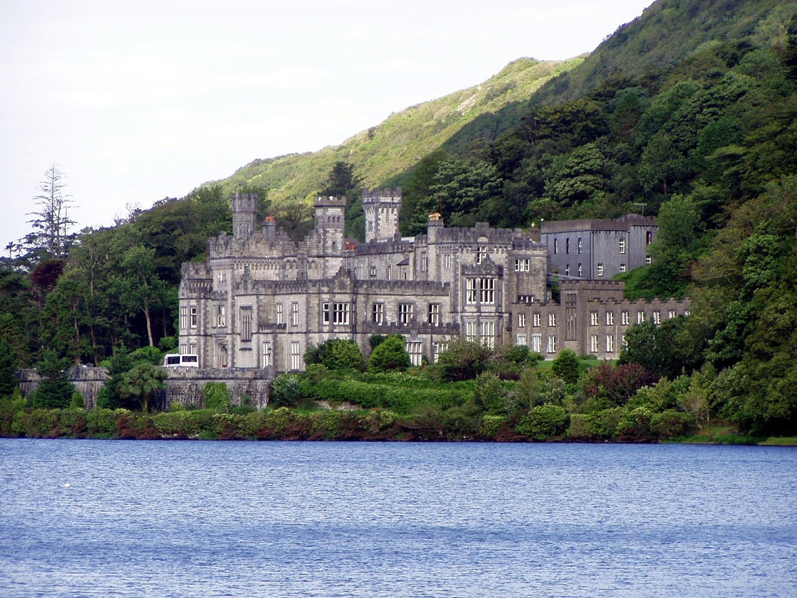 castle by a lake