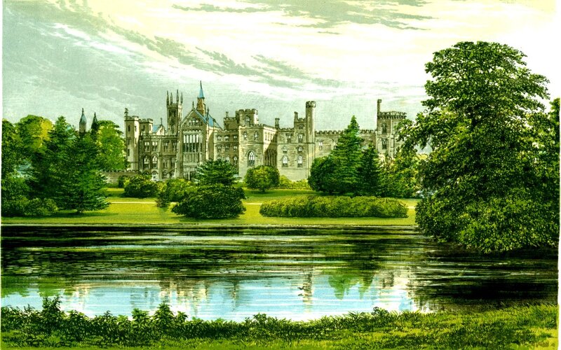Castle by a lake